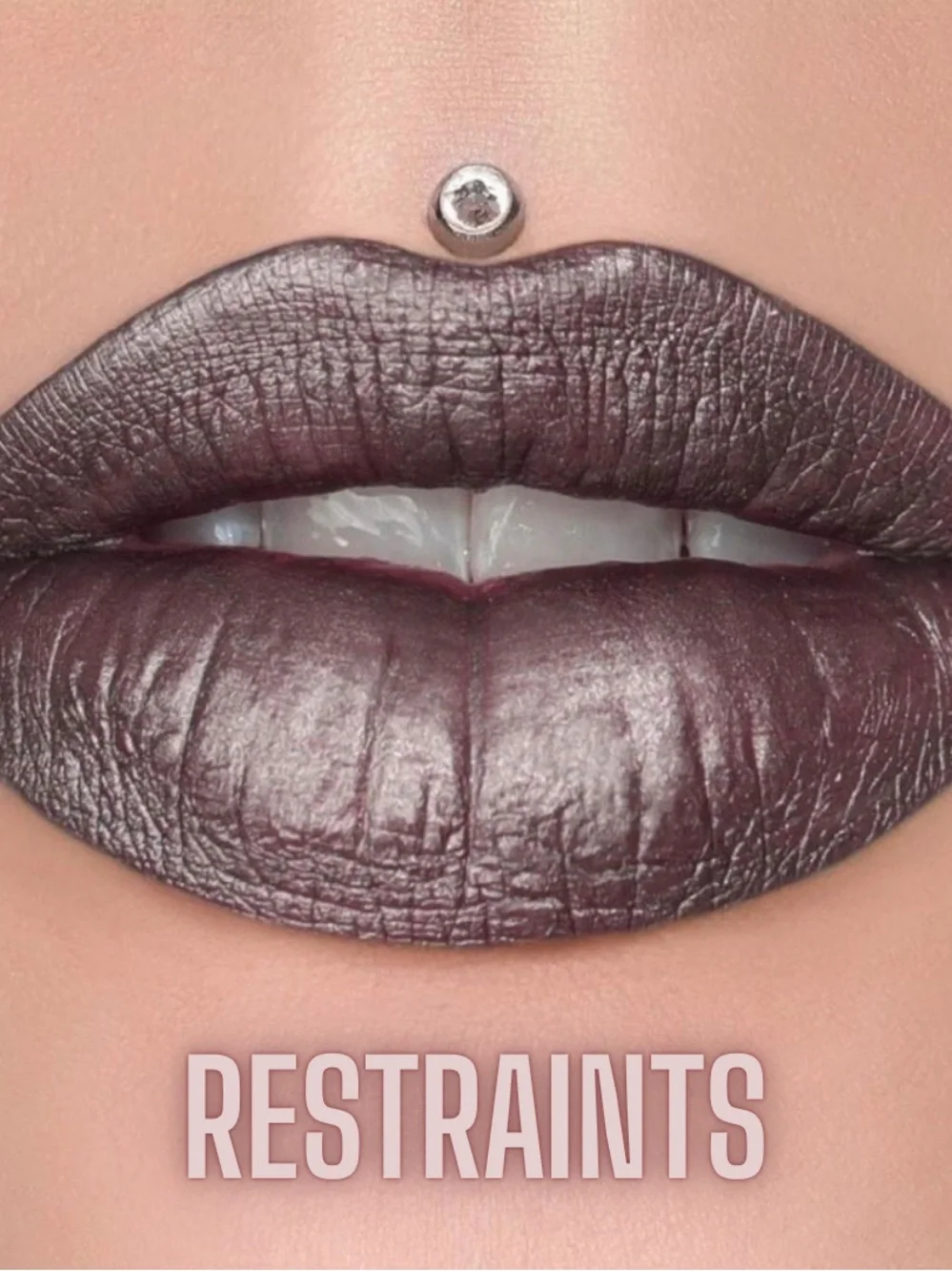 Jeffree Star Restraints Metallic Gunmetal Velour Liquid Lipstick Rave Festival